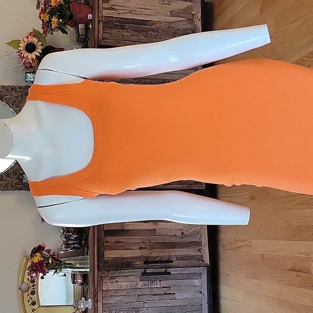 A. L. C. Orange Emily Dress View 2